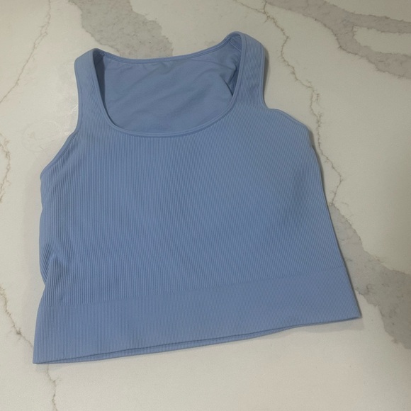 DSG Light Blue Ribbed Tank Top - Picture 1 of 3